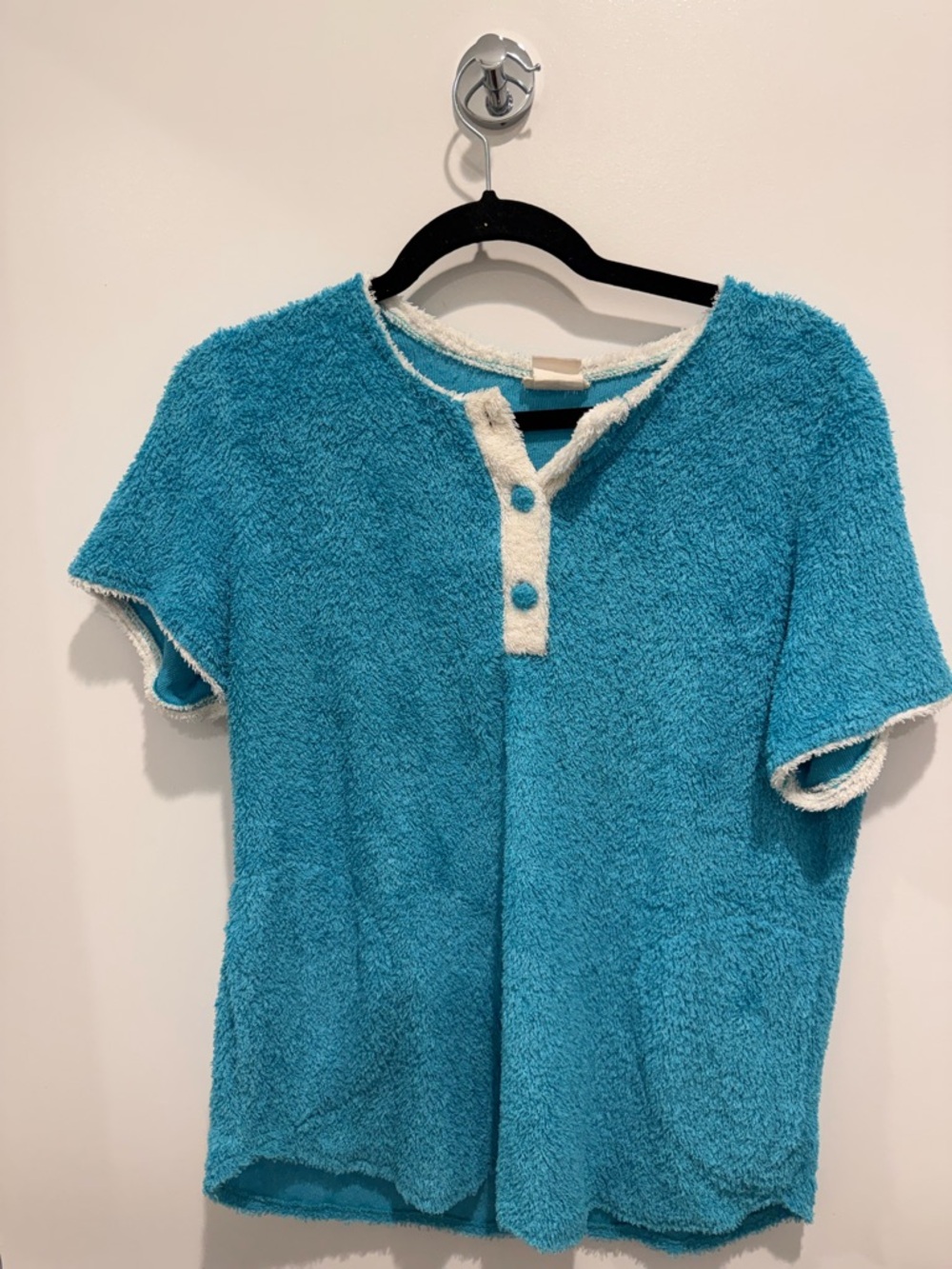 Plush Short Sleeve Tee in Turquoise
